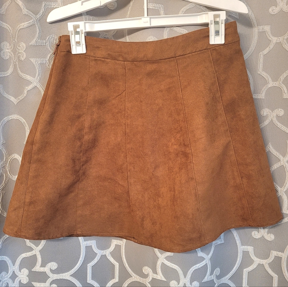 BCBGeneration Faux Suede Skirt